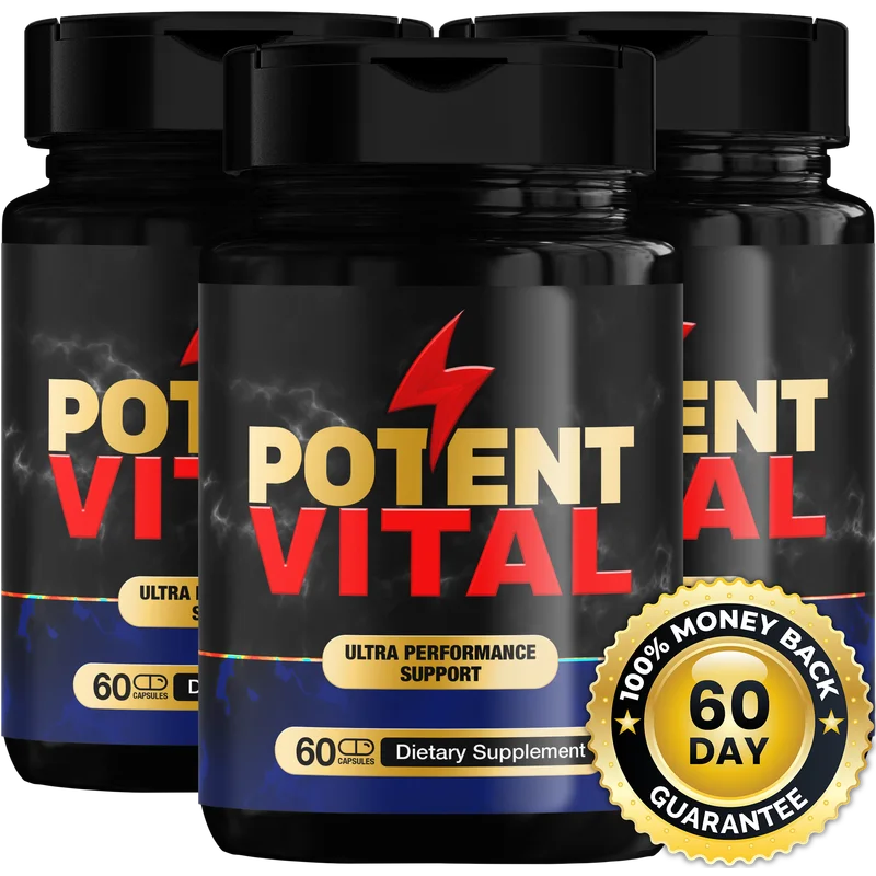 PotentVital Men's Wellness Support — 3 Bottle / 90 Day Pack