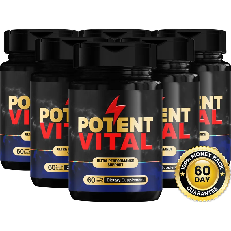 PotentVital Men's Wellness Support — 6 Bottle / 180 Day Pack